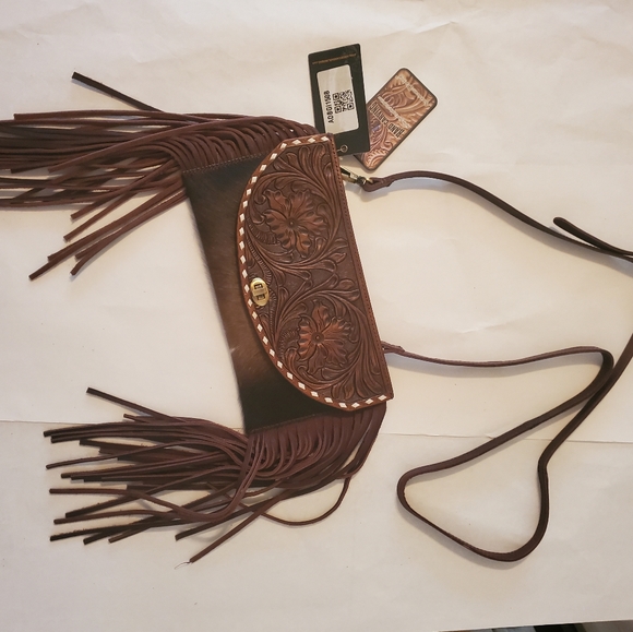 American Darling Adbgi150B Hide On clutch crossbod - Picture 2 of 10